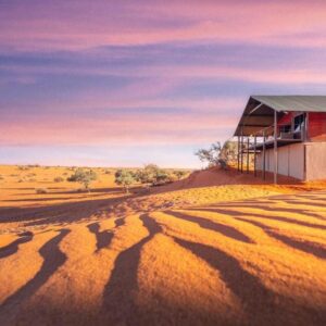 Bagatelle Kalahari Game Ranch: Chalet in den Kalahari-Dünen
