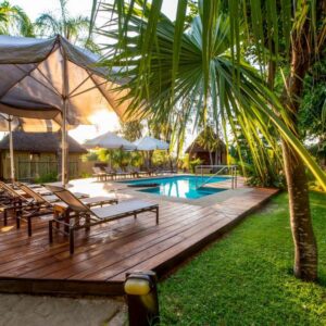 Gondwana Hakusembe River Lodge, Unterkunft am Kavango