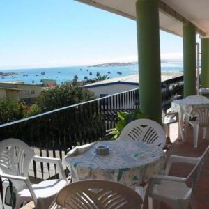 Zur Waterkant Guesthouse Lüderitz: Balkon mit Meerblick