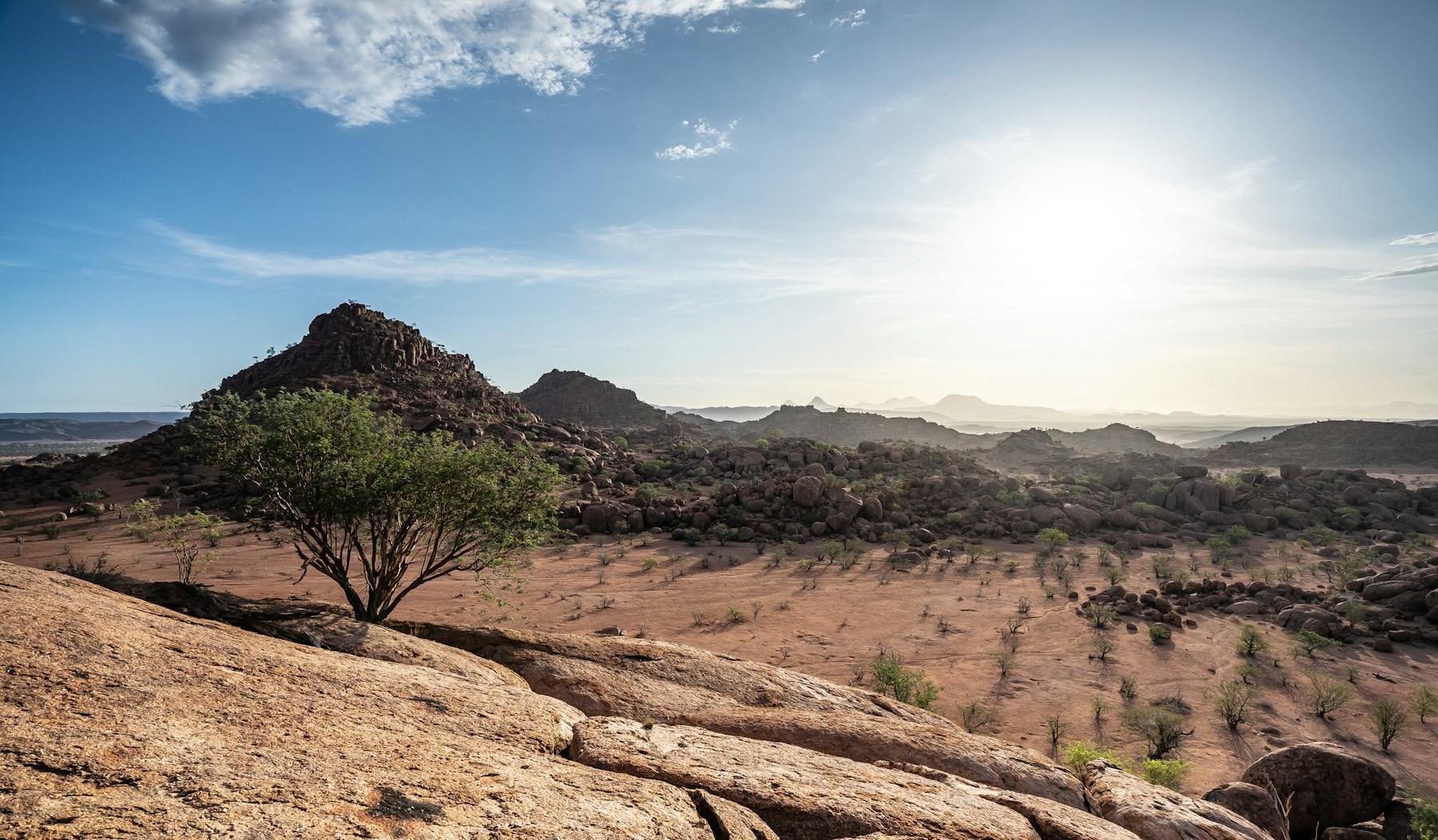 Felsige Landschaft des Damaraland bei Twyfelfontein