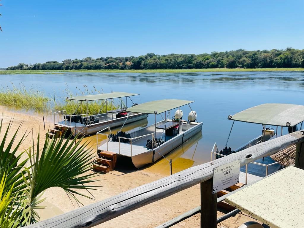 Blick auf den Kavango bei Rundu, Namibia