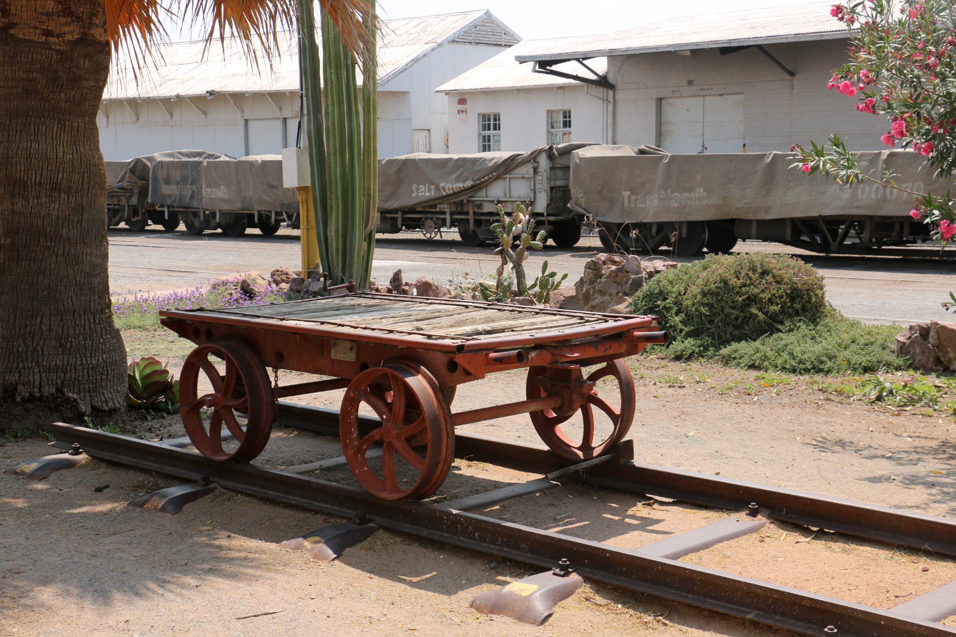 Der Bahnhof von Gobabis im Osten Namibias