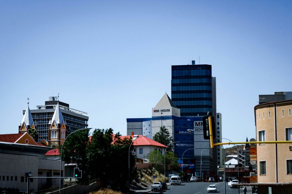Innenstadt von Windhoek mit der Christuskirche, Zentralnamibia